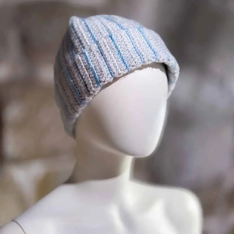 Bonnet en laine rayé
