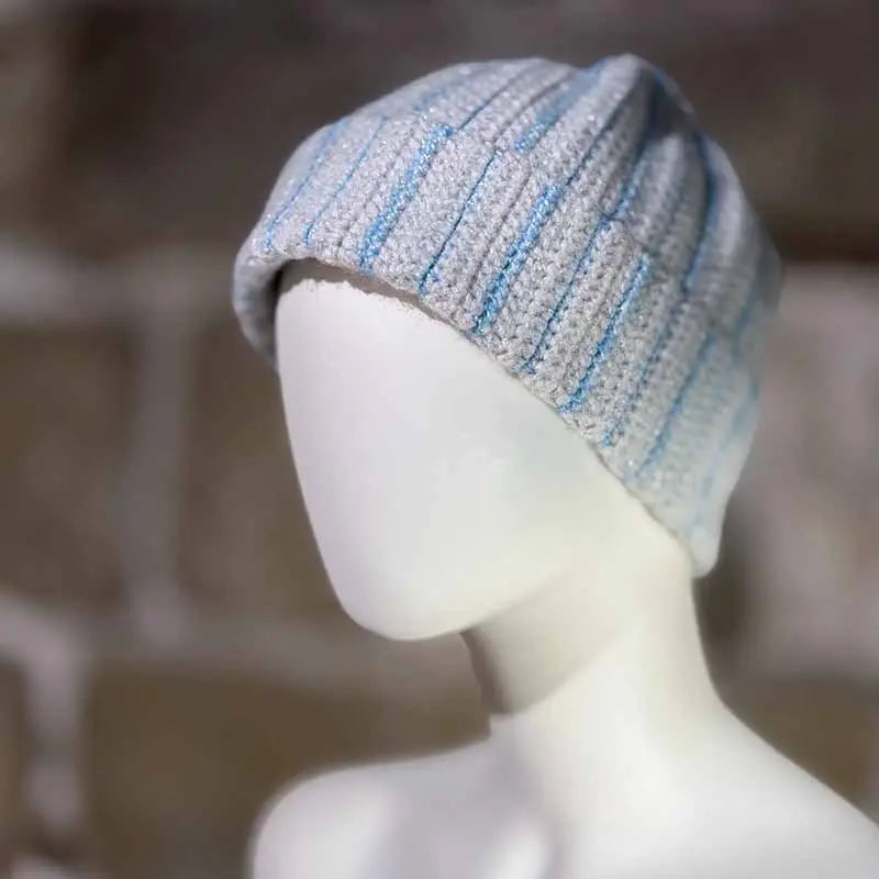 Bonnet en laine rayé